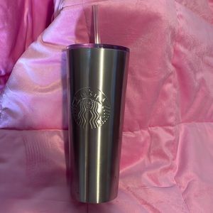 Steel Starbucks cup